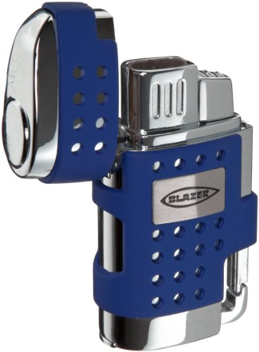 Blazer Evo Butane Refillable Torch Lighter, Blue