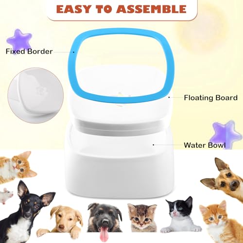 Hunde Wassernapf ohne Verschütten, MXTIMWAN Spritzsicherer Wassernapf 1500ml, Trinknapf Anti Schlabber, Auslaufsicherer Hundenapf, Trinknapf Hund Anti Schlabber