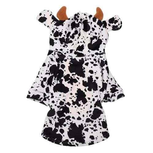 Disfraz divertido de vaca para perro y gato talla S