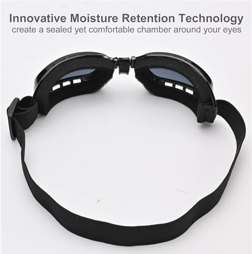 WAHAH Óculos 3D para alívio de olhos secos com almofada macia e confortável – Máscaras hidratantes d