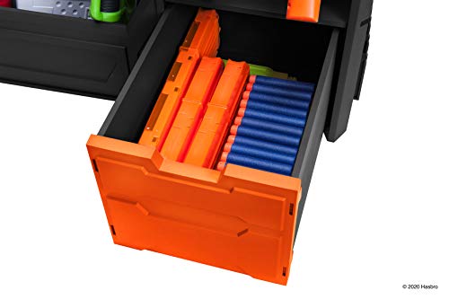 Nerf Elite Blaster Rack - Storage for up to Six Blasters, Including Shelving and Drawers Accessories, Orange and Black - Amazon Exclusive by Nerf - Image 6