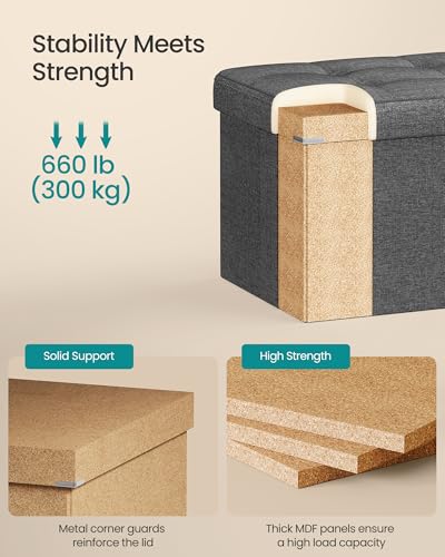 Folding Storage Ottoman - Quick Setup and Easy Storage - Image 6