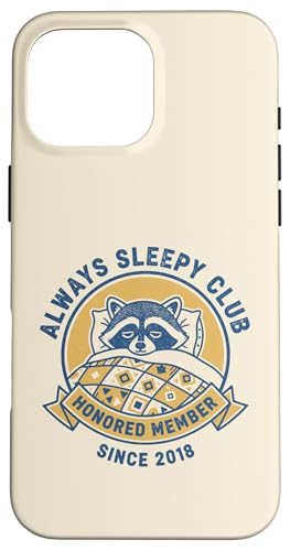 Always Sleepy Club �A���C�O�} �������D�� �ӑĂȃ��[���A �X�}�z�P�[�X iPhone 16 Pro Max �p