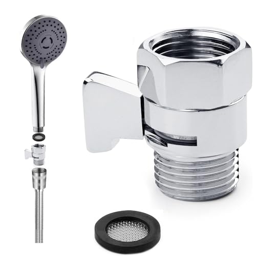 1PCS Stop Douche,Vanne D'arrêt Pour Pomme De Vanne D'angle d’arrêt en cuivre D'arrêt D'eau 1/2 Pouce Laiton Pièce Détachée,pour Pomme De Douche À Main...