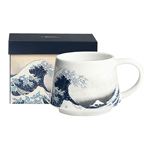 DUSVALLY Ceramic Mug The Great Wave Mug Ceramic Coffee Mug,Tea Cup with Handle and Gift Box 12oz,Wave (Without Coasters) - Image 2