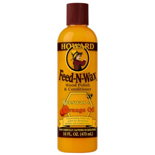 Howard Products Beeswax Wood Polish & Conditioner, Feed-N-Wa...