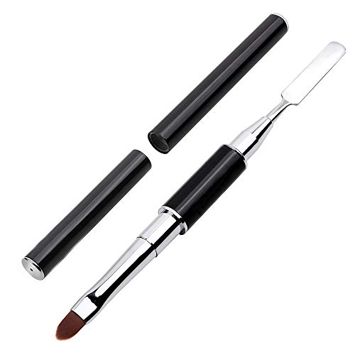 Kalolary Nagel Pinseln Gel Dual UV Poly Gel Nail Brush Dual-Ended Poly UV Gel Nagelbürste Färbung rod maniküre Nagel Werkzeug Cover