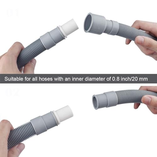 image for MyLifeUNIT Washing Machine Drain Hose Connector, Washer Drain Hose Ext