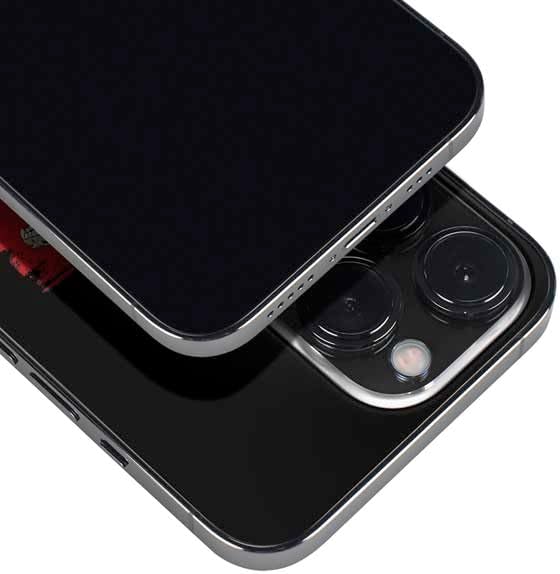 Vista 42 de Skinit Calcomanía para iPhone 14 Pro Max, diseño oficial de Dragon Ball Z Goku Iconic Kanji Symbol Naranja