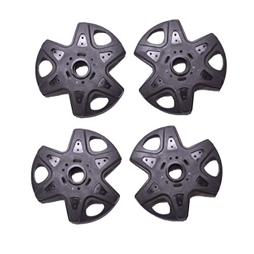 Hiker Hunger Extra Durable Rubber Snow Baskets: Trekking, Hiking, and Snowshoe Poles Accessories & Replacements Fits Most Walking Poles (4 Pack Snow Baskets) - USA Based Brand