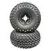Set of 2-22x11.00-8 4 Ply Golf Cart Wheel Assembly