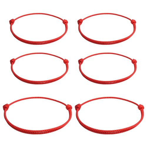 YUZHEDM 4 Pièces Bracelet Rouge Ajustables Bracelets et Bracelets de Cheville Porte Bracelet et Protection Contre Le Mauvais Œil Fabriqué a la Main,pour Couple Femmes...