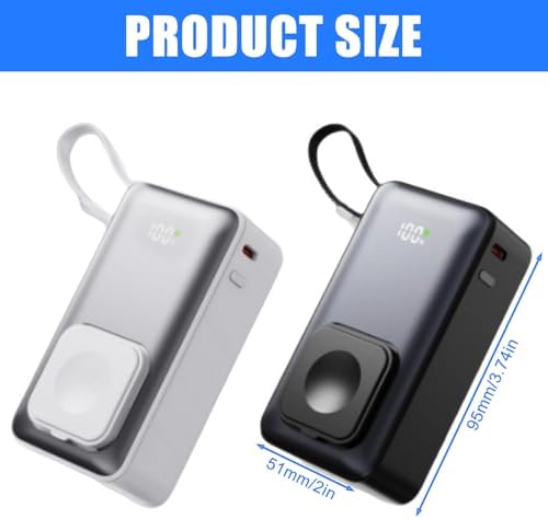 chllyeoo Customizable Powerbank Case Shell with Integrated USB Cord Needs Welding ABS Housing Battery Not Provided for Travel Use Double Cable Device Set — view 2