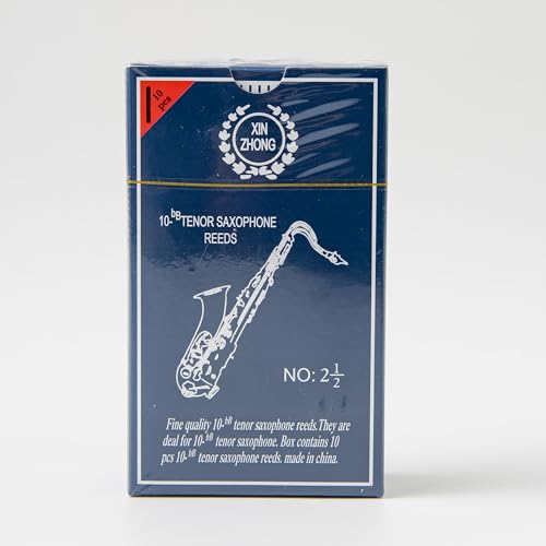 10PCS Tenor Saxophone Reeds for Tenor Sax (Strength 2.5)