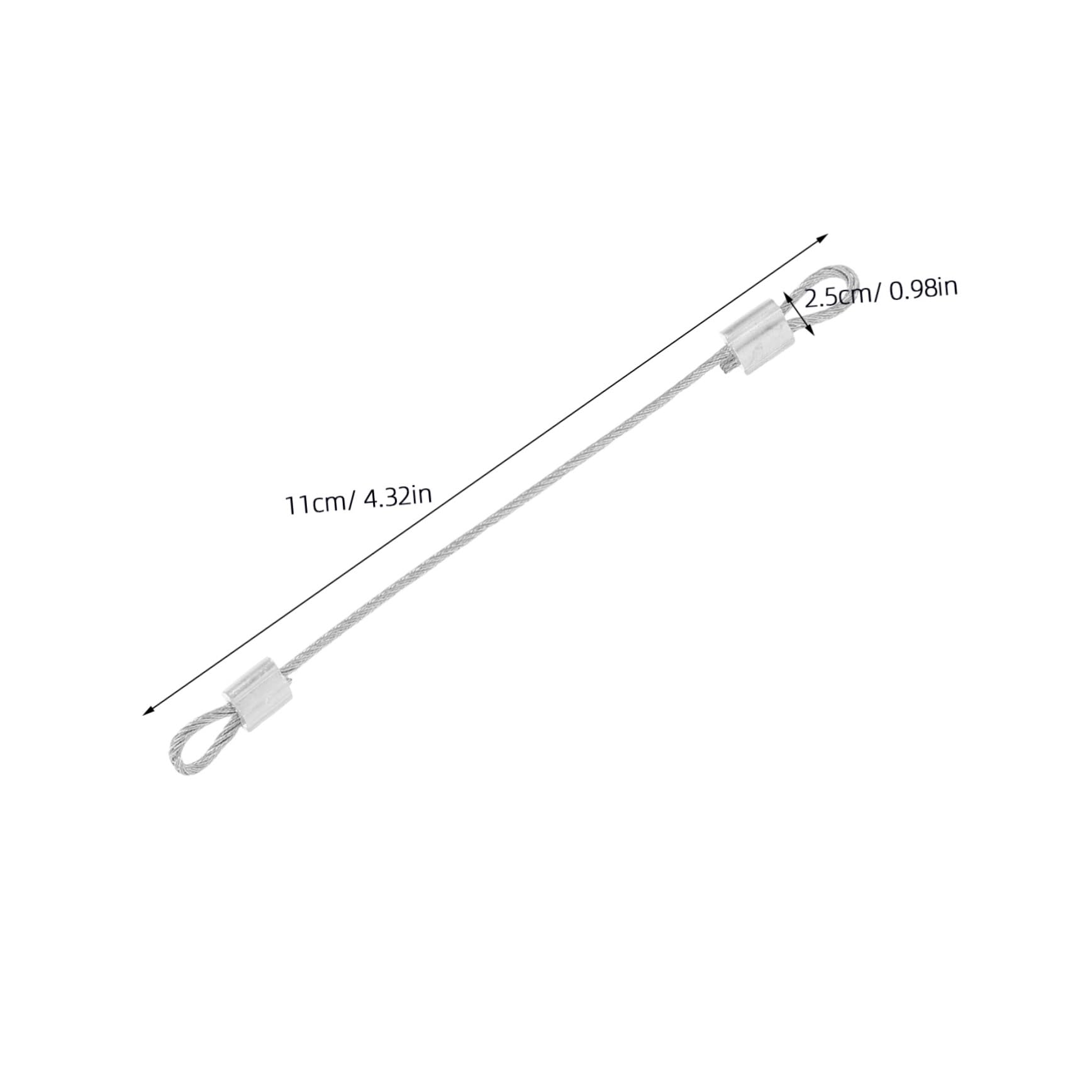 SEWACC Electric Fan Accessories Metal Cable Loop Wire Lock Cable for Ceiling Fan Stage Lighting