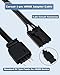 COMeap 4 pin ARGB Adapter for Corsair Commander Core XT， Commander Core, Lighting Node Core and RGB Fan Hub，1 to 2 ARGB Splitter Extension Cable Connect to 5V 3-Pin ARGB Devices 6.5 Inch