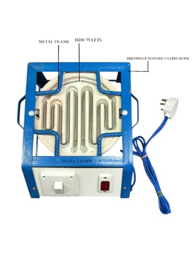 Image of Electric Hot Plate 1500W Cooking Heater | Heavy Duty Rustproof Powder Coated Body | Portable Single Burner Coil Stove | Fast Heating Electric Cooking Plate for Kitchen (BLUE)