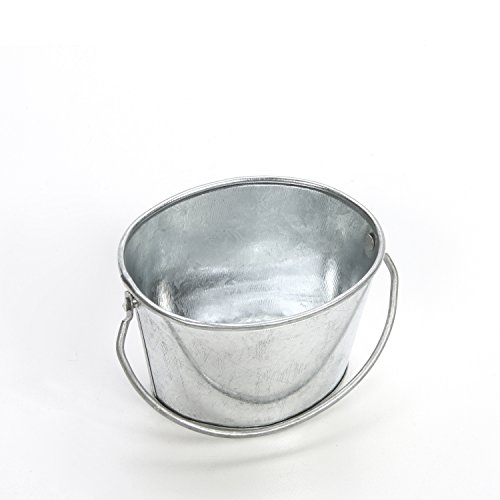 Hosley Set Of 6 Mini Oval Tub Galvanized Planter 3.8 Inches Long Ideal For Diy Craft And Floral Projects Gifts Baskets Party Favors P9 #TOP5