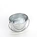 Hosley Set of 6 Mini Oval Tub Galvanized Planter 3.8 Inches Long Ideal for Floral Arrangements DIY Craft and Floral Projects Gifts Baskets Party Favors P9