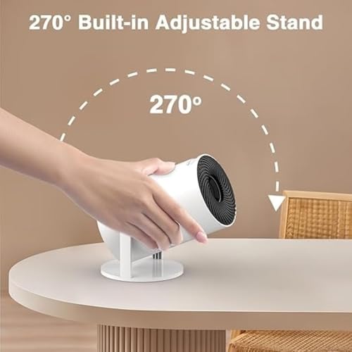 Image of Smart Projector with Android 11 HD Projector 1080P 4K WiFi6 BT Home Theater Video Projector 180 Rotatable Stand Car Keystone Correction for Mobile Phone TV Stick for Kids and Adults.PI5