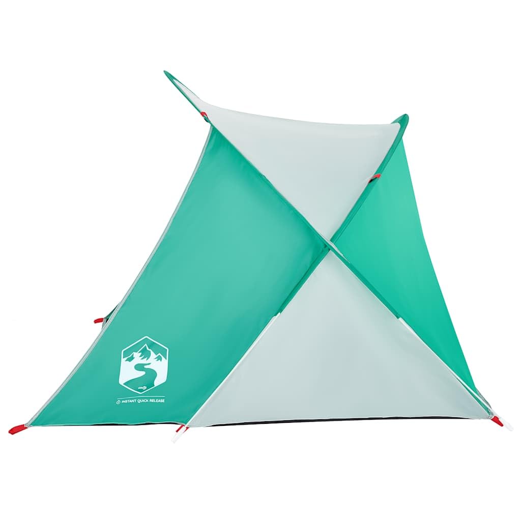 Tenda da spiaggia pop-up per 2 persone, leggera, con borsa per il trasporto, ingresso aperto, paravento per spiaggia e giardino, 225 x 158 x 115 cm, grigio poliestere