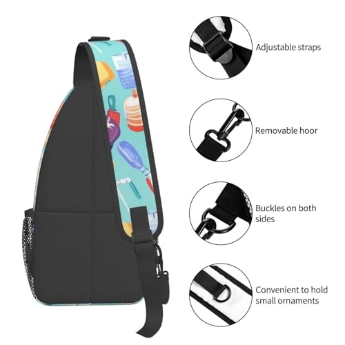 Mochila pequeña tipo bandolera para senderismo unisex miniatura 5
