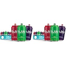 bubly Sparkling Water,Lime Yours 3 Flavor Variety Pack Lime,Cherry,Blackberry,Zero Sugar & Zero Calories,Seltzer Water,12 Fl Oz Cans,Pack of 36