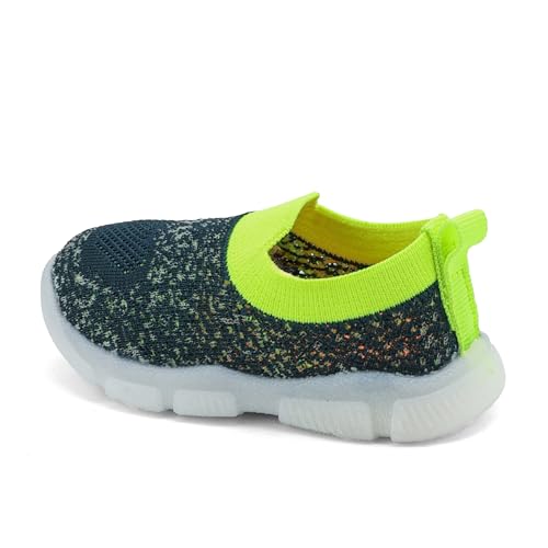 Image of ASIAN Sparkle-01 Kids LED Shoes for Boys & Girls with Soft Knit Material | Lightweight and Easy Slip-On Fit