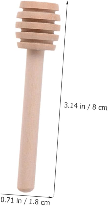 Wooden Honey Dipper Sticks 40pcs, Simple Stirring Rods for Daily Use image 2