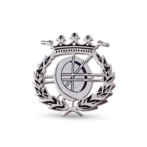 Insignia Profesional de Informática en Plata de Ley 925m de 18mm. al láser pin cierre trasero latón