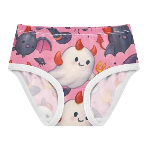 Toddler Panties, Cute Halloween Pink Girls' Cotton Brief Underwear, 2β8 Years