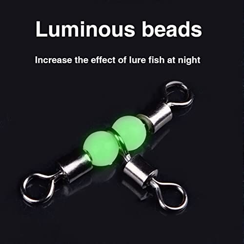 LINFFSTR Girelle a Tripla Canna con 2 Perline