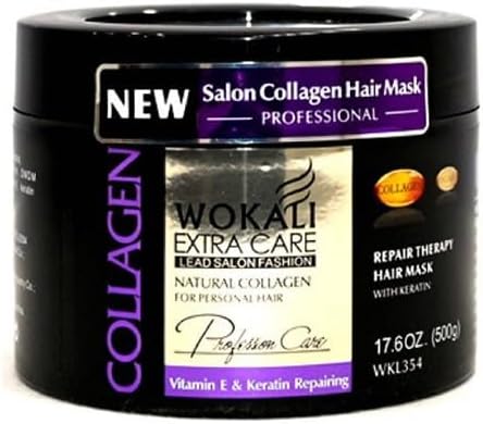 WKL 354 Collagen Repair Therapy Hair Mask 500 g | Natural Collagen, Vitamin E Repairing, Moisture Intense Care, Professional Formula, All Hair Types