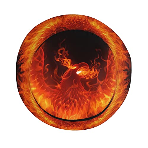 Bucket Hat For Women Washed Packable Summer Beach Sun Hats Mens Womens Fire Flame Phoenix Black Bucket Hat For Travel #TOP3