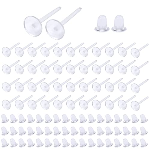 300 Pièce 6 Styles D'poussoirs D'oreilles En Plastique En Gros Pour Création De Bijoux - Foto 14