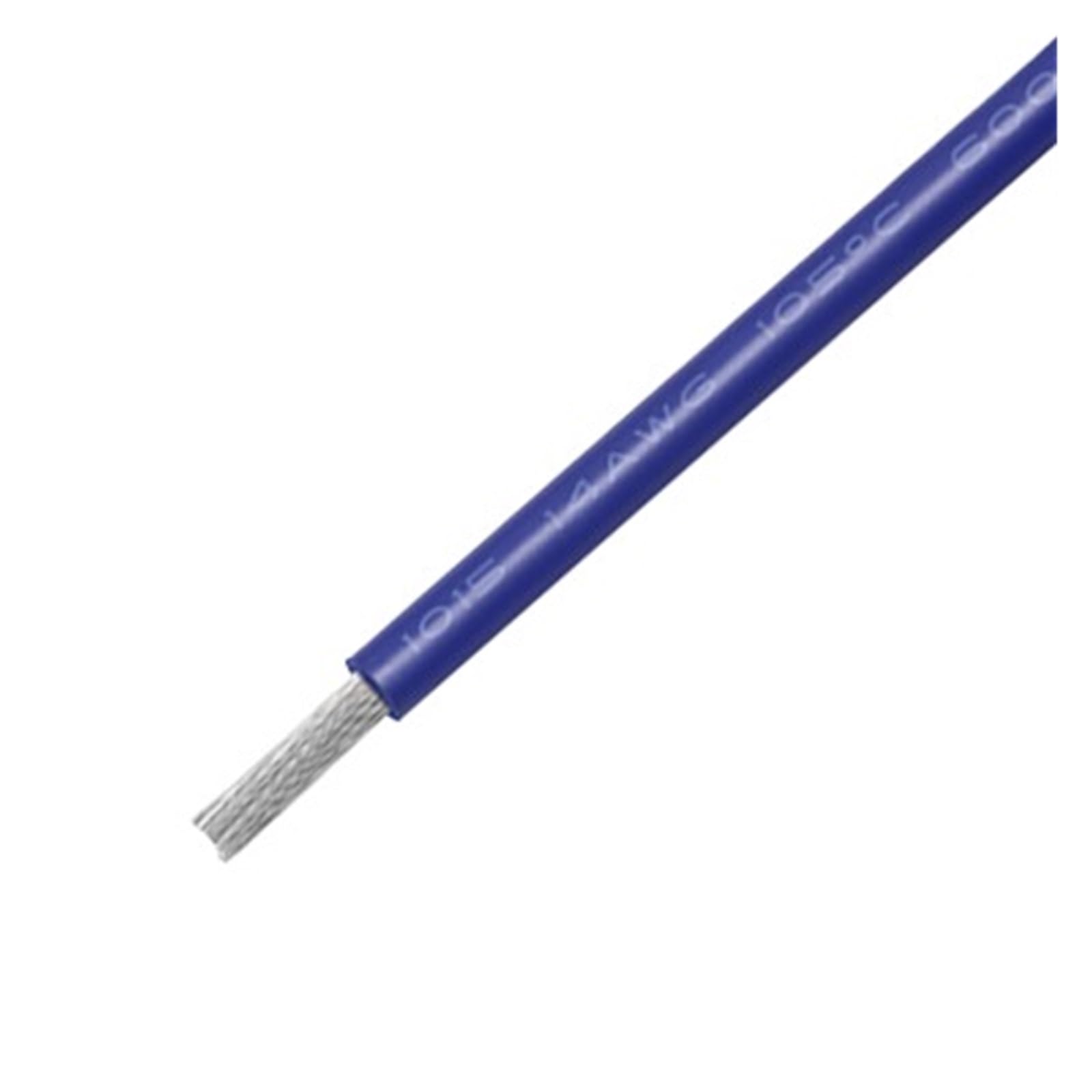 Cable electrónico de Cobre estañado con Aislamiento de PVC, Cable electrónico UL1015 de 1/5M for iluminación de lámpara, 12, 10, 8AWG(Blue,5m 10AWG)