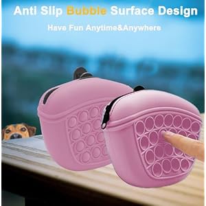 Dog Treat Pouch Training Kit,Silicone Treat Bag,Small Puppy Treat Bag with Clip for Leash,Small Training pouch with Dog Clicker-BPA free (pink&trainning clicker) Dog Treat Pouch Training Kit,Silicone Treat Bag,Small Puppy Treat Bag with Clip for Leash,Small Training pouch with Dog Clicker-BPA free (pink&trainning clicker)