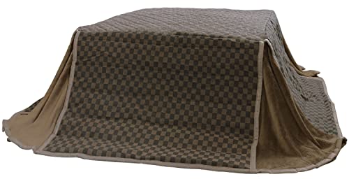 省スペース こたつ布団 正方形 185 185 高級ジャガード 綿 あったか コタツ布団 (185x185, 省マスブラウン)