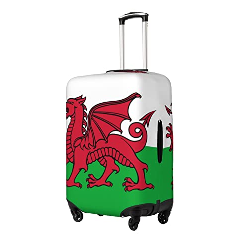 Welsh Flag Luggage Cover High Elastic Travel Suitcase Spandex Polyester Protective Cover X-Large2