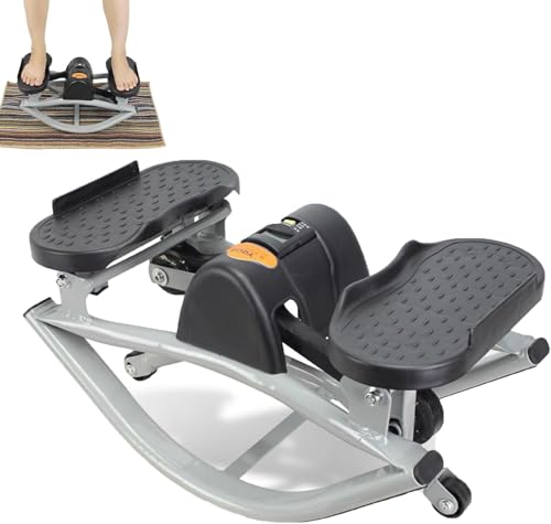 Image of Low-Impact Lateral Rocking Home Stepper - Compact Portable Cardio Machine for Knees & Joints, Side-to-Side Motion Fitness Trainer for Home Gym