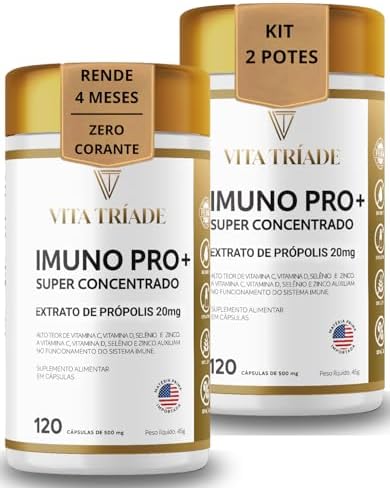 Imunidade Concentrado com Vitamina D3, C, Zinco, Selênio e Própol...