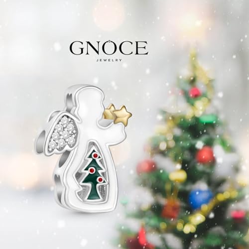 Image of GNOCE Christmas Charm Silver Plated & Sterling Silver Bracelet Gift