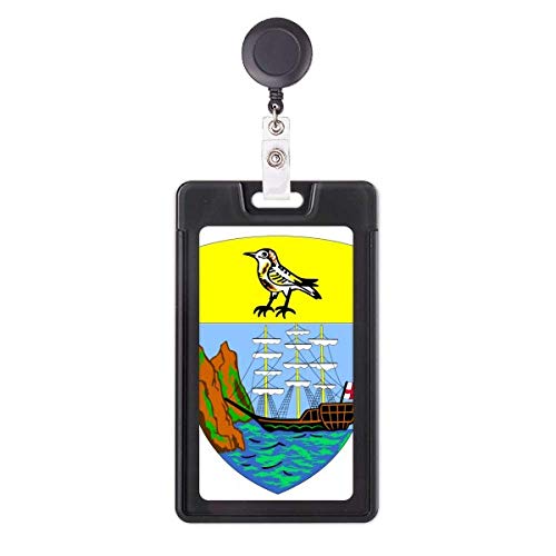Funda retráctil emblema nacional de Santa Elena África, accesorio práctico