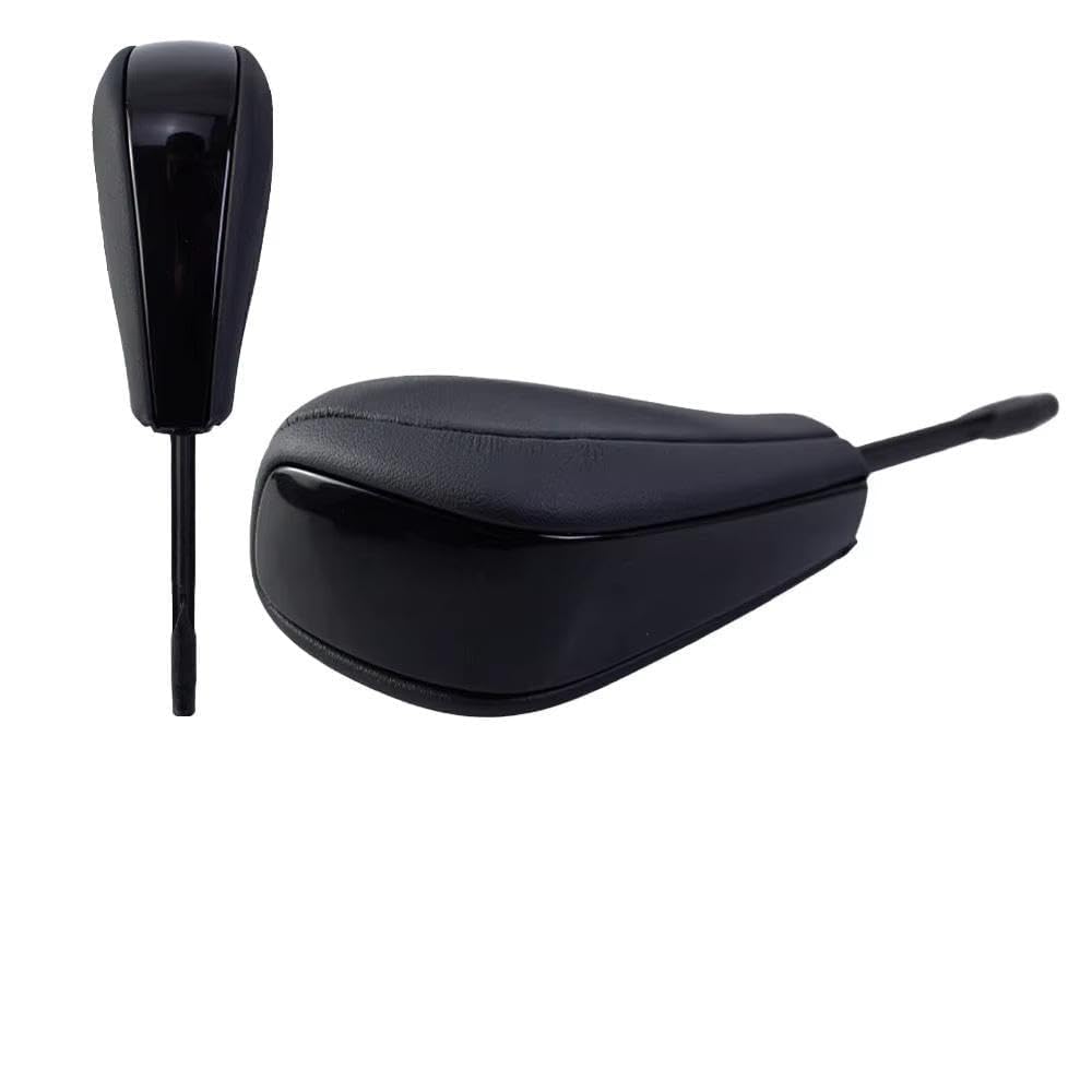 Ydxherta Black For Bmw E39 E46 E53 E60 E61 E63 E64 E83 E81 E82 E87 E90 E91 E92 E93 Gear Shift Knob Leather Shifter Sticke Auto Parts(Black)