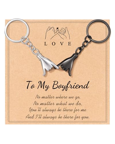 Jeka Keychain Gifts for Boyfriend, Cute Meaningful Long Distance Christmas