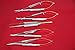 New German Stainless Set of 5 PCS CASTROVIEJO Micro Surgery Scissors Needle Holder Straight and Curved Plus Suture Tying Forceps 6 Inches Surgical Instruments