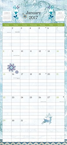 Wells Street By Lang Elegance Plan-It Plus, 17 Month Calendar August 2016-December 2017 (17997009170) #TOP2