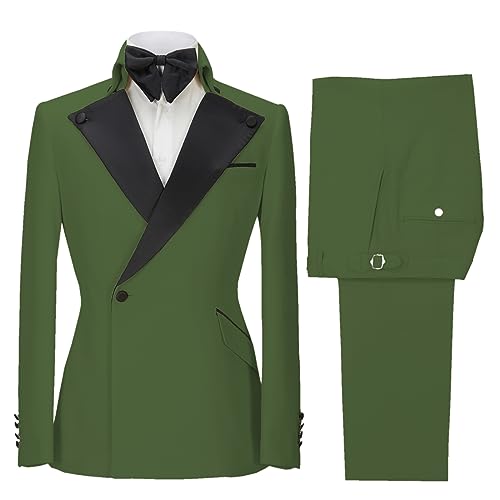 Men's 2 Pieces Suit Wedding One Button Tuxedos Formal Suit Jacket