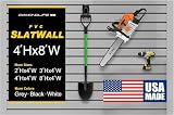 DLDIRECT Heavy Duty PVC Slatwall