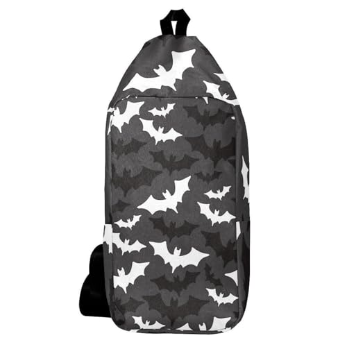 Sac à dos à bandoulière ergonomique et léger à motif Halloween